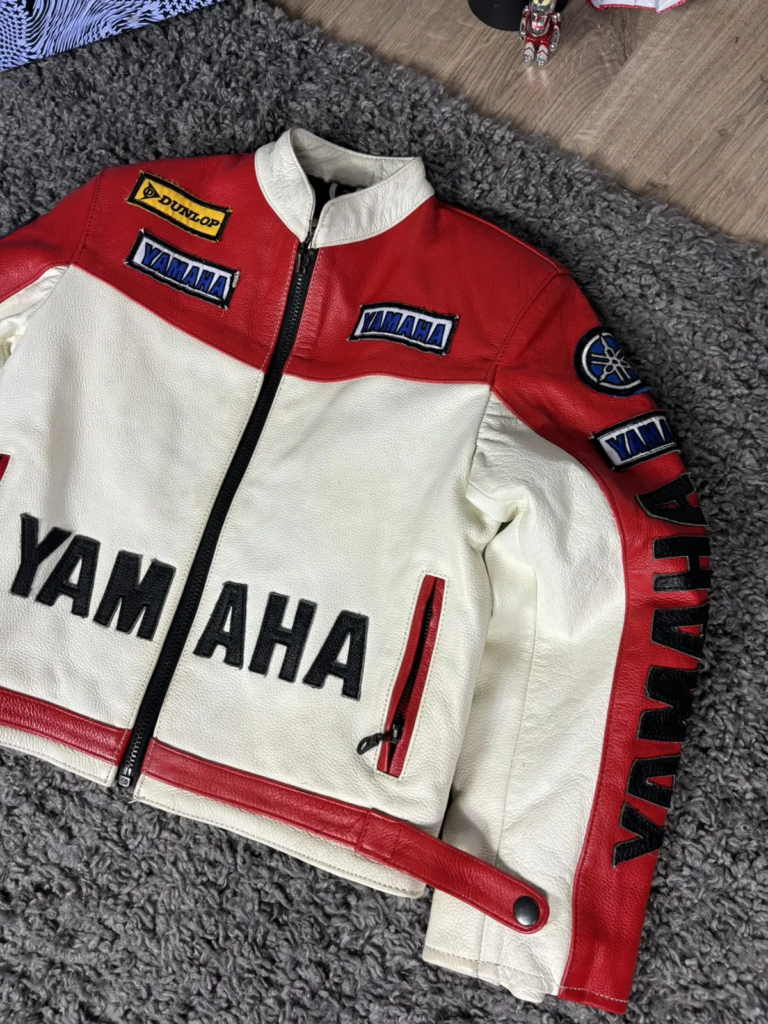 Yamaha Racing Motorcycle Leather Jacket