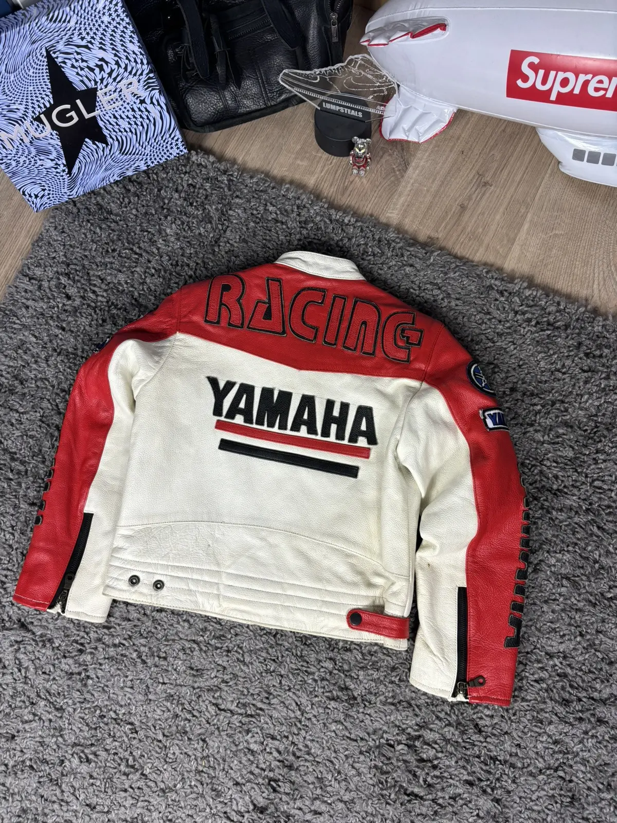 Yamaha Racing Motorcycle Leather Jacket