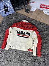 Load image into Gallery viewer, Yamaha Racing Motorcycle Leather Jacket
