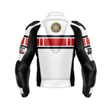Load image into Gallery viewer, Yamaha Racing Jacket Motorcycle Genuine Cowhide Leather Jacket
