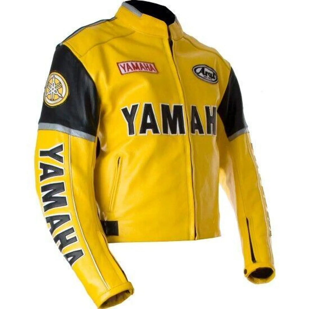 Yamaha Motorcycle Riding Leather Jacket