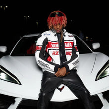 Load image into Gallery viewer, Yamaha Racing Leather Jacket Made With Genuine Cowhide Leather
