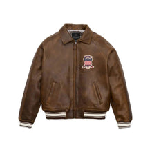 Load image into Gallery viewer, Brown avirex jacket on white background
