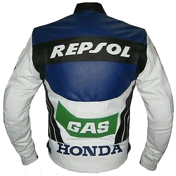 Repsol Leather Biker Motorcycle Leather Jacket