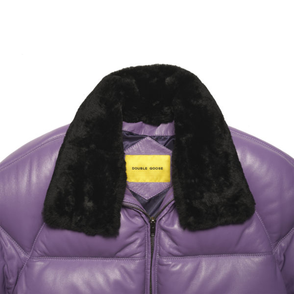 double goose country fur collar closeup view