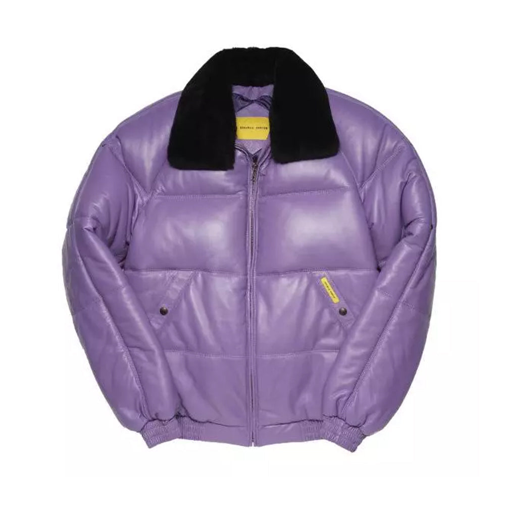 Double goose country jacket with fur collar