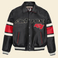 Black Letterman Avirex Leather Jacket