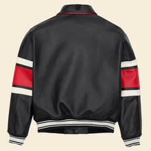 Load image into Gallery viewer, Black Letterman Avirex Leather Jacket
