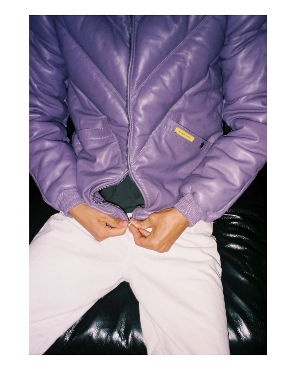 zip closure view of double goose country jacket