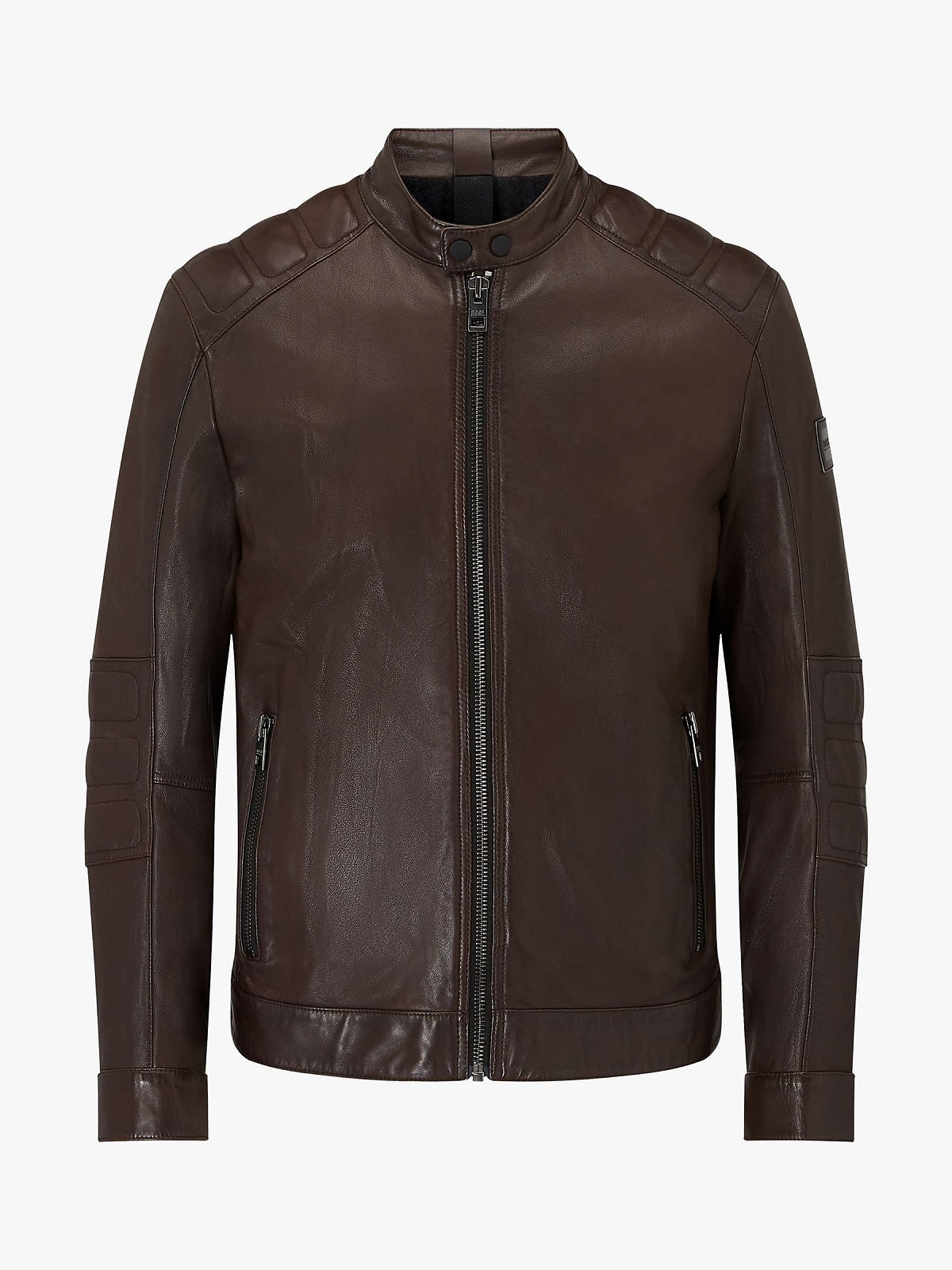 Brown Leather Jakcet - Shearling leather