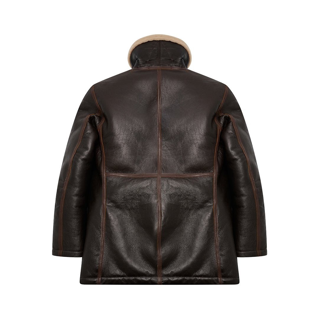 shearling men back side view