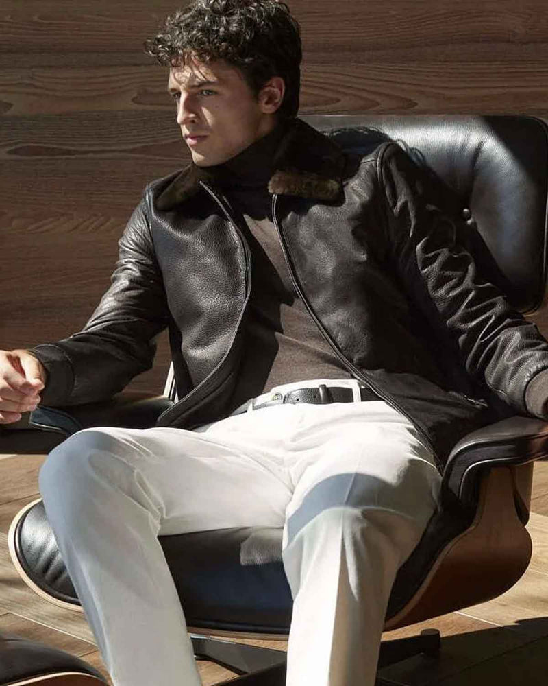 Shearling Leather Jacket