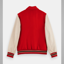 Load image into Gallery viewer, red letterman jacket
