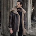 shearling leather jacket coat