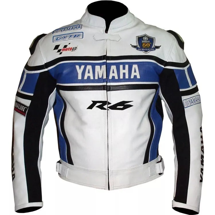 R6 Yamaha Racing Motorcycle Leather Jacket