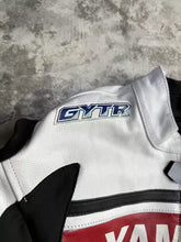 Load image into Gallery viewer, Yamaha Racing Cowhide White Leather Jacket
