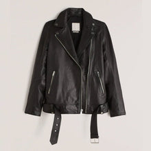 Load image into Gallery viewer, Women Biker lambskin leather Jacket
