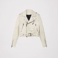 Women Biker cowhide leather Jacket