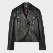 Load image into Gallery viewer, women lambskin leather biker jackets
