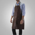 Men New Cedar Brown Handmade Sheepskin Leather Apron