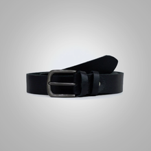 Load image into Gallery viewer, The Best Men Black Grained Leather Belt
