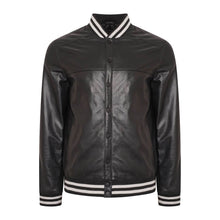 Load image into Gallery viewer, Mens Genuine Leather varsity Bomber Jacket
