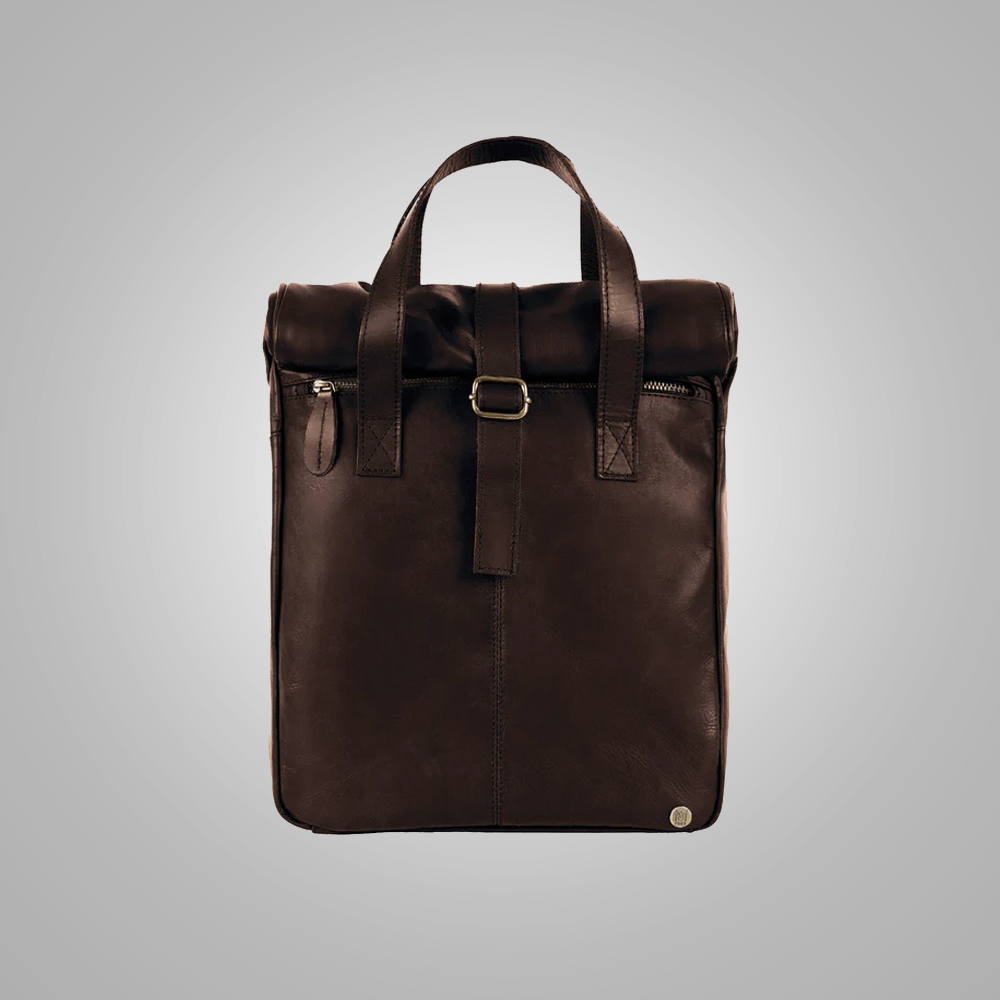 The Backpack Dark Brown Handmade with premium leather For Men