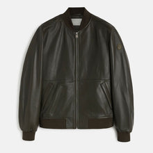 Load image into Gallery viewer, Men Classic Bomber Leather Jacket
