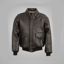 Load image into Gallery viewer, Mens Vintage Lambskin A2 Brown Flying Leather Jacket
