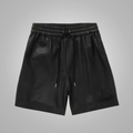 New Black Mens Leather Shorts