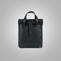 New Mens Lambskin Handmade Premium Black Leather Backpack