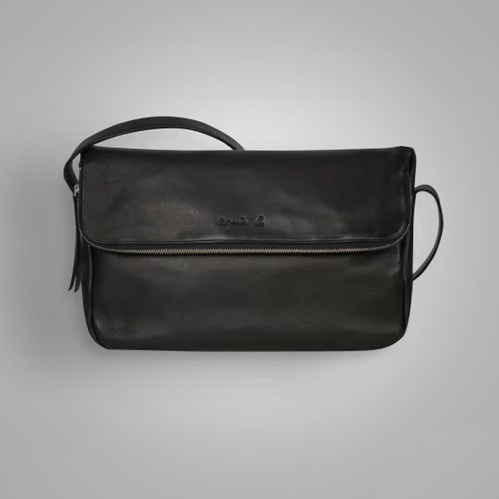 New Black Sheepskin Leather Amelia Bag for Women