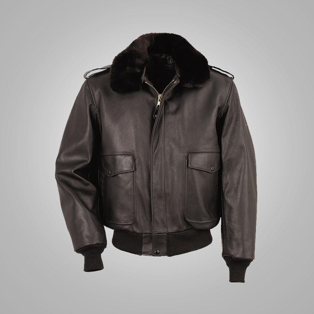 Buy Men Leather Bomber Jacket Online | Aviator Jackets