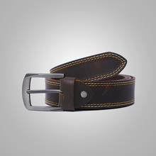 Load image into Gallery viewer, New Men Dark Brown Handmade Leather Belt
