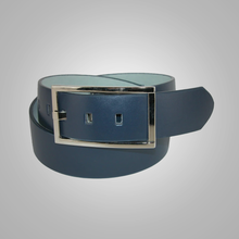 Load image into Gallery viewer, New Women&#39;s Bridle Genuine Leather Belt with Center Bar Buckle
