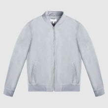 Load image into Gallery viewer, Mens Suede Leather Bomber Jacket 
