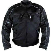 Load image into Gallery viewer, Men&#39;s &#39;Troubled&#39; Black All-Weather Mesh Jacket with X-Armor Protection
