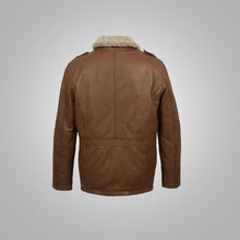 Load image into Gallery viewer, Mens Natural Brown Leather Blazer Jacket

