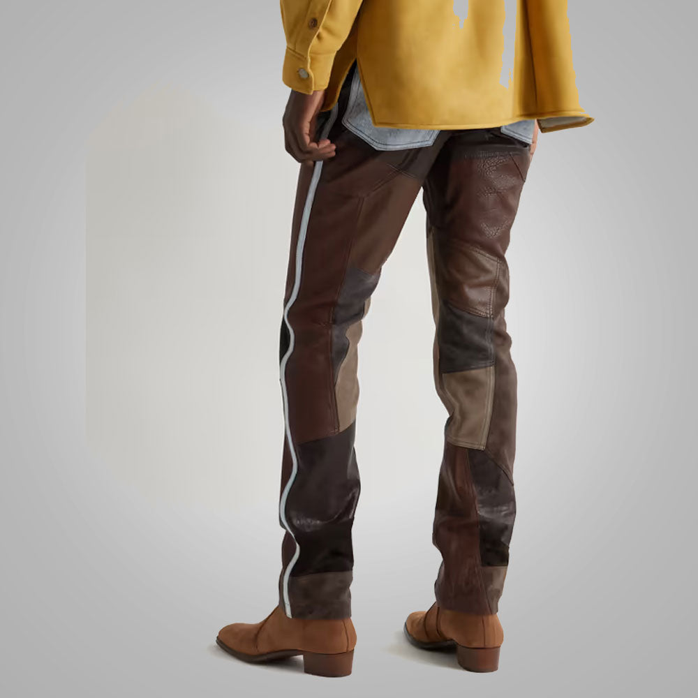 Mens New Style Multiple Colors Fashion Leather Pant