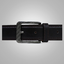 Load image into Gallery viewer, New Black Best Double Stitched Leather Belt
