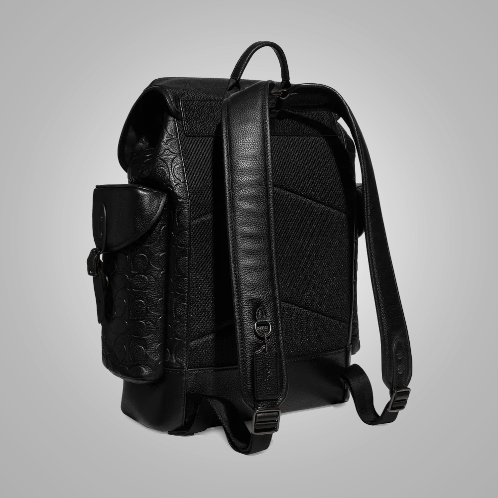 New Wmens Black Sheepskin Handmade with premium leather Classic Backpack