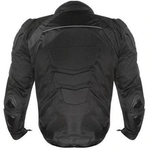 Load image into Gallery viewer, Men&#39;s &#39;Roll Out&#39; Black Tri-Tex Motorcycle Jacket with X-Armor Protection
