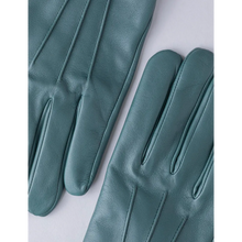 Load image into Gallery viewer, Women Sheepskin Leather Gloves in Serpentine Green Colour
