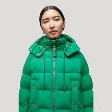 Load image into Gallery viewer, Womens Simple Green Puffer Jacket
