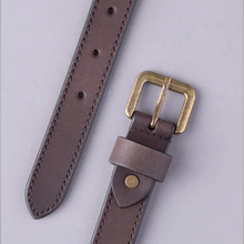 Load image into Gallery viewer, New Dark Brown Sheepskin Leather Belt For Women
