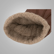 Load image into Gallery viewer, New Men Brown American Deerskin Leather Gloves with Cashmere Lining
