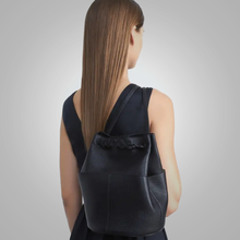 Load image into Gallery viewer, New Womem Small 8-Knot Pebbled Leather Convertible Backpack
