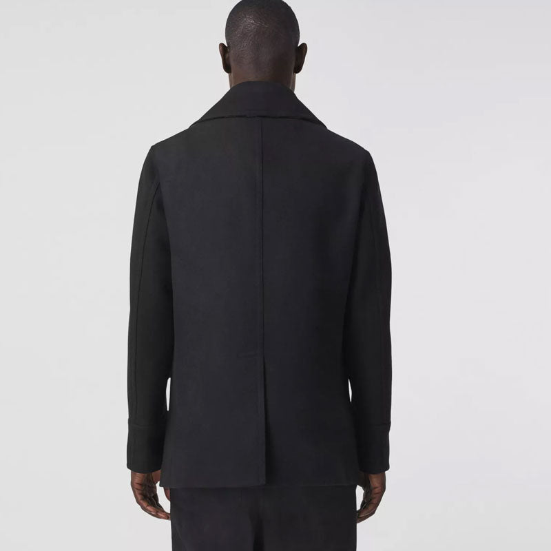 Men's Black Fleece Peacoat