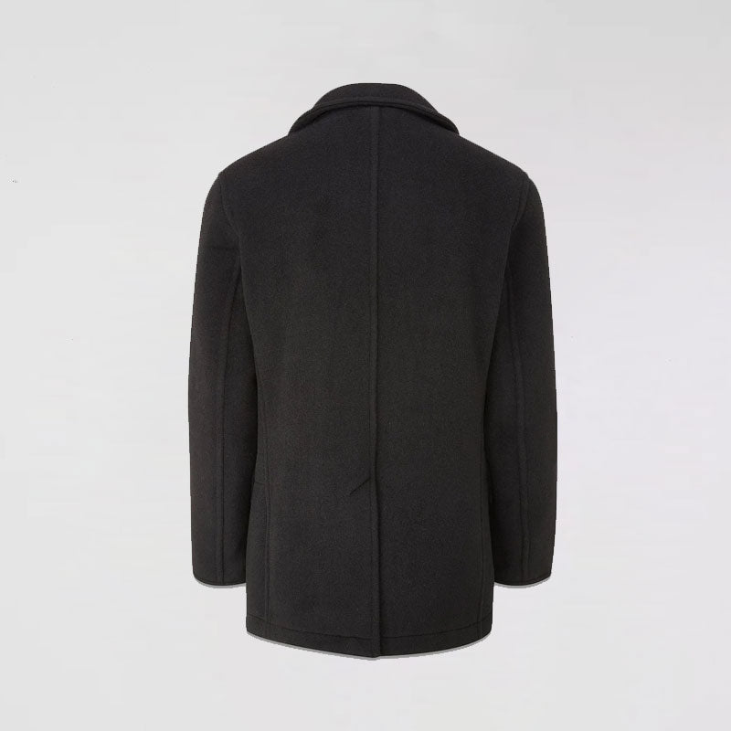 Men's Wool Black Navy Peacoat