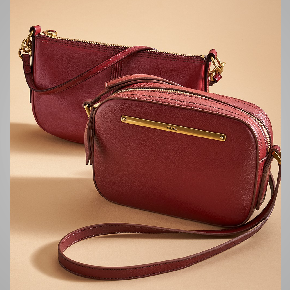 New Women's Leather (Genuine) Handbags With 1 Zipper Pocket, 3 Credit Card Slots